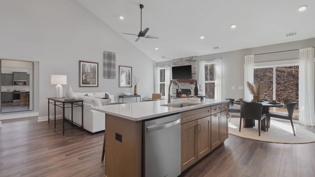 Furnished interior view inside a new home in Walnut Ridge, Inman (Image 9).