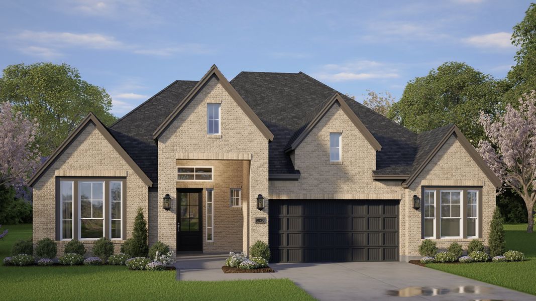 Representative exterior photo of a completed home built from the Darien 65’Lot by Chesmar Homes in Riceland, Mont Belvieu, TX (Image 4).