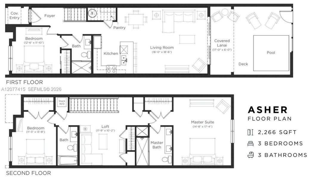 2D floor plan layout of this home in , Clermont, FL (Image 4).
