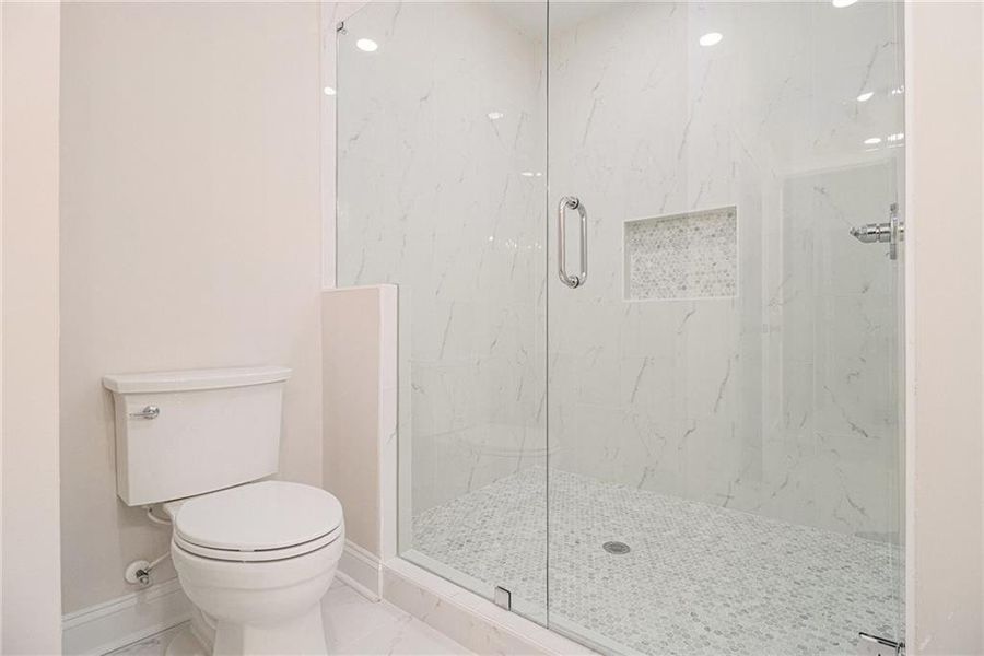 Furnished interior view inside a new home in , White (Image 18).