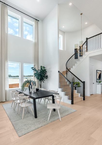 Representative furnished interior of a home built from the Linden by Tri Pointe Homes in Lagos Reserve, Manor (Image 5).