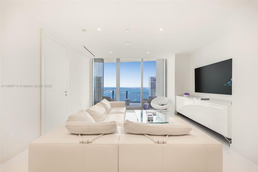 Furnished interior view inside a new home in Aston Martin Residences, Miami (Image 24).