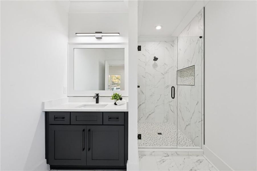 Furnished interior view inside a new home in , Buford (Image 19).