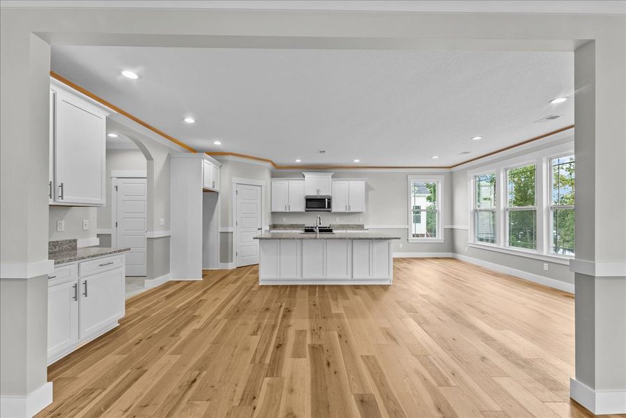 Representative unfurnished interior of a home built from the Emilia Elite by Enchanted Homes in Pointe Summit, Slater-Marietta (Image 24).