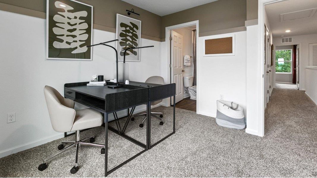 Representative furnished interior of a home built from the Osmond by D.R. Horton in Cordera Townhomes Express, St. Augustine (Image 18). Representative furnished interior of a home built from the Osmond by D.R. Horton in Cordera Townhomes Express, St. Augustine (Image 18).