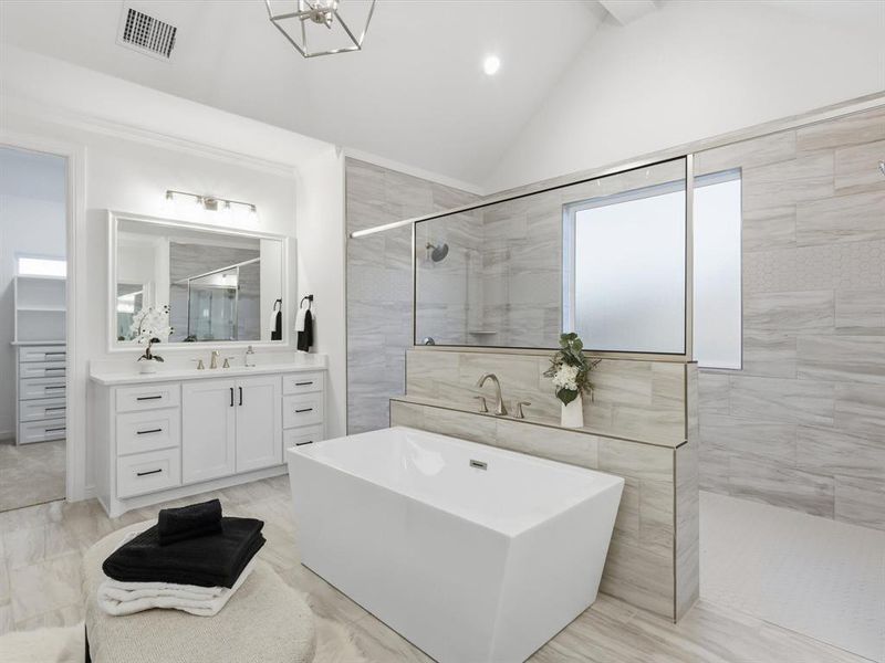 Furnished interior view inside a new home in , Azle (Image 15).