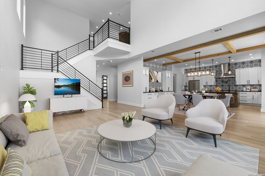 Furnished interior view inside a new home in , Leander (Image 35).