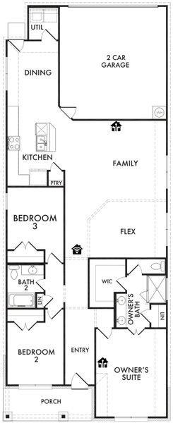 2D floor plan layout for the Bastrop by Impression Homes in Heartland, Heartland, TX (Image 3). 2D floor plan layout for the Bastrop by Impression Homes in Heartland, Heartland, TX (Image 3).