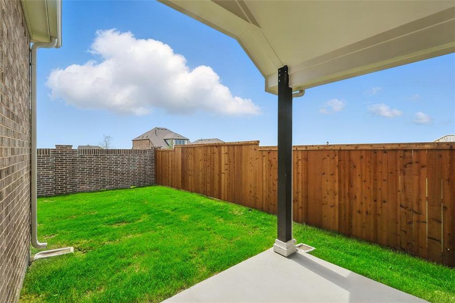 View of yard featuring a patio
