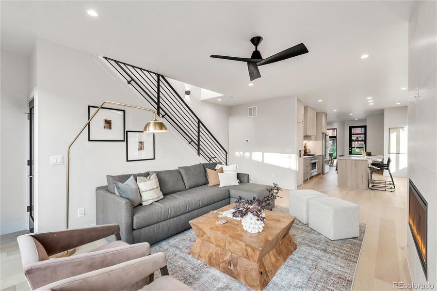 Furnished interior view inside a new home in , Denver (Image 9).