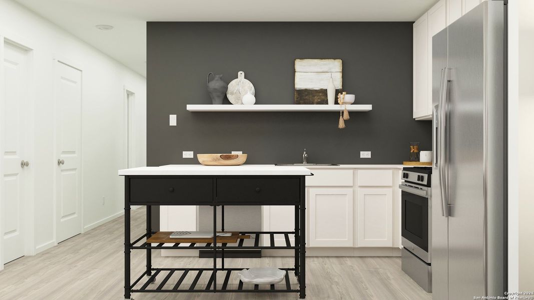 Furnished interior view inside a new home in Espada, San Antonio (Image 3).