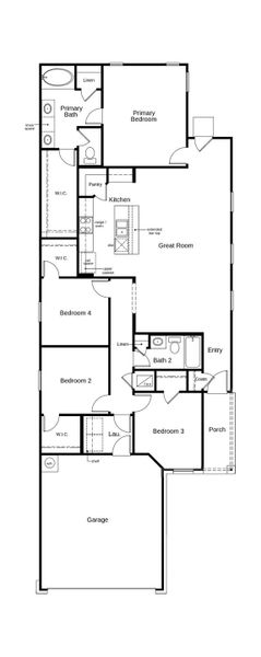2D floor plan layout of this home in Bauer Meadows, Hockley, TX (Image 3). 2D floor plan layout of this home in Bauer Meadows, Hockley, TX (Image 3).