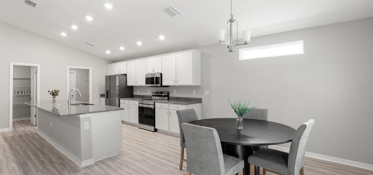 Furnished interior view inside a new home in Vista Trace, Belleview (Image 4).