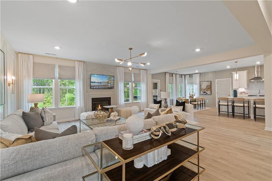 Furnished interior view inside a new home in Northcroft, Lawrenceville (Image 32).