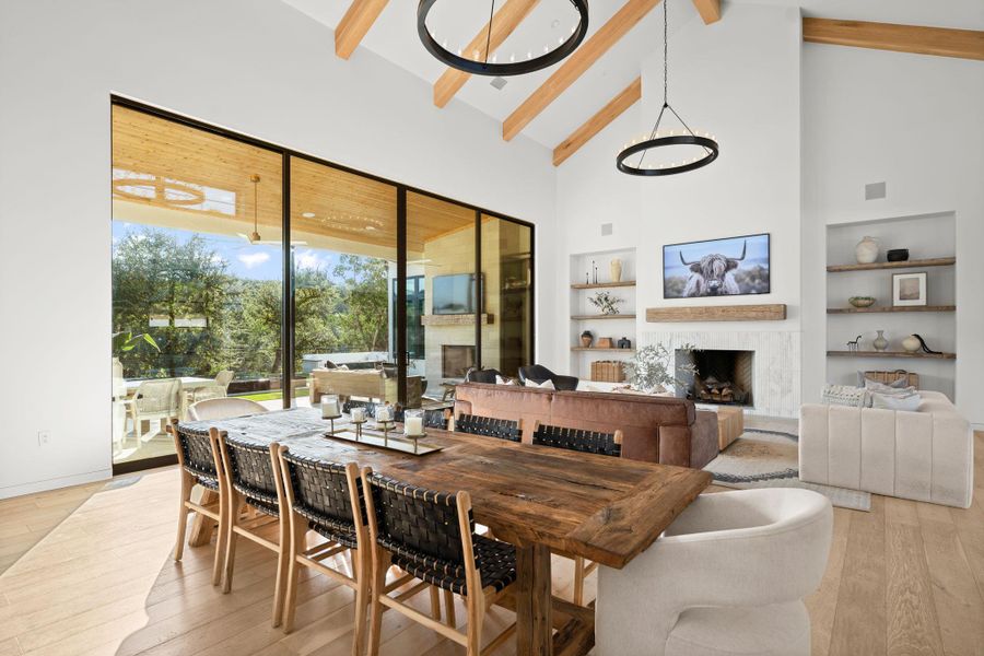 Furnished interior view inside a new home in , Spicewood (Image 9).