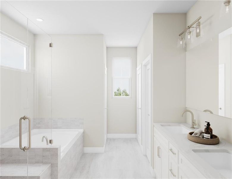 Furnished interior view inside a new home in Poppy at GreenHouse, Marietta (Image 6).