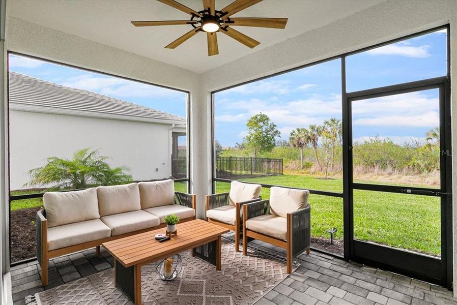 Furnished interior view inside a new home in Sunstone at Wellen Park, Venice (Image 16).