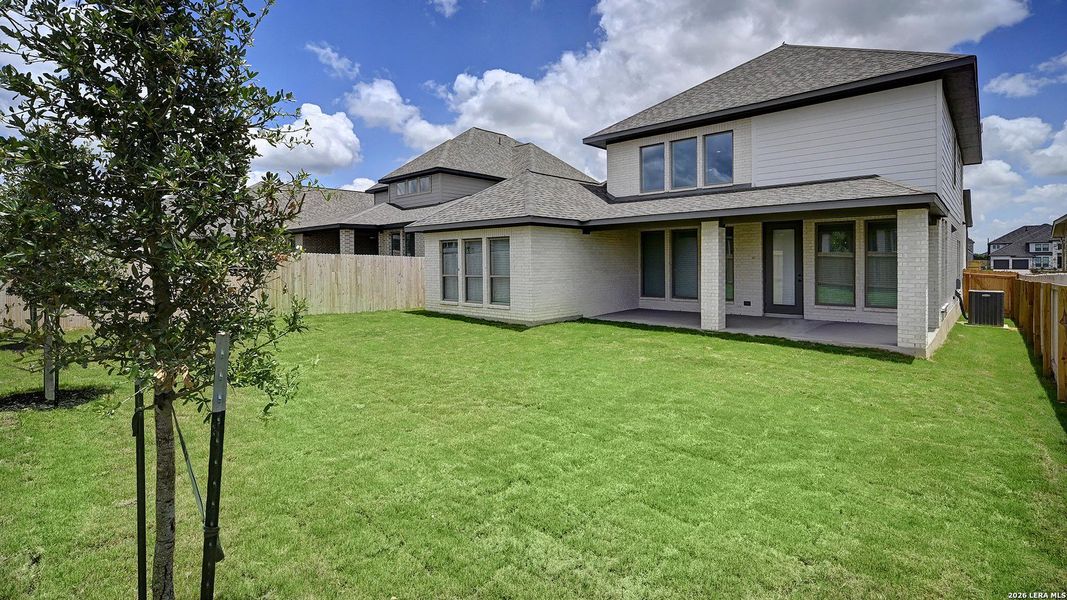 Exterior details and patio area of a home in Kallison Ranch, San Antonio (Image 3).