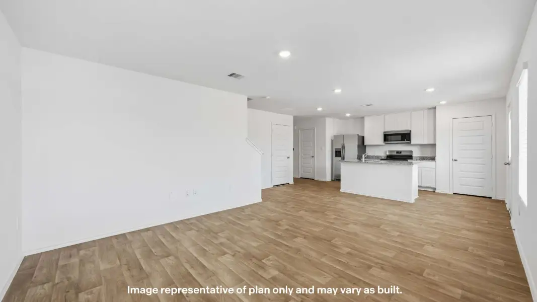 Representative unfurnished interior of a home built from the The Dama by D.R. Horton in Pari Estates, Lubbock (Image 19). Representative unfurnished interior of a home built from the The Dama by D.R. Horton in Pari Estates, Lubbock (Image 19).