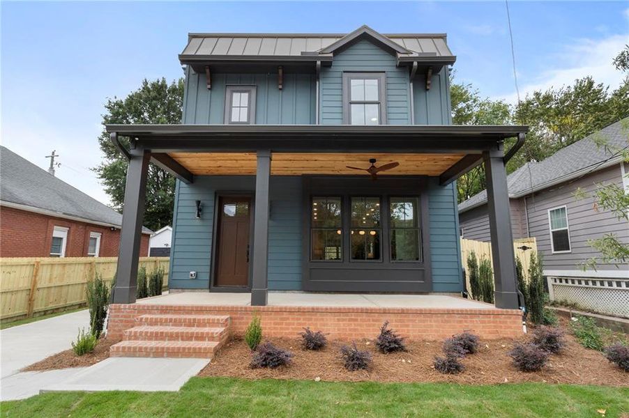 Exterior details and patio area of a home in , Atlanta (Image 26).