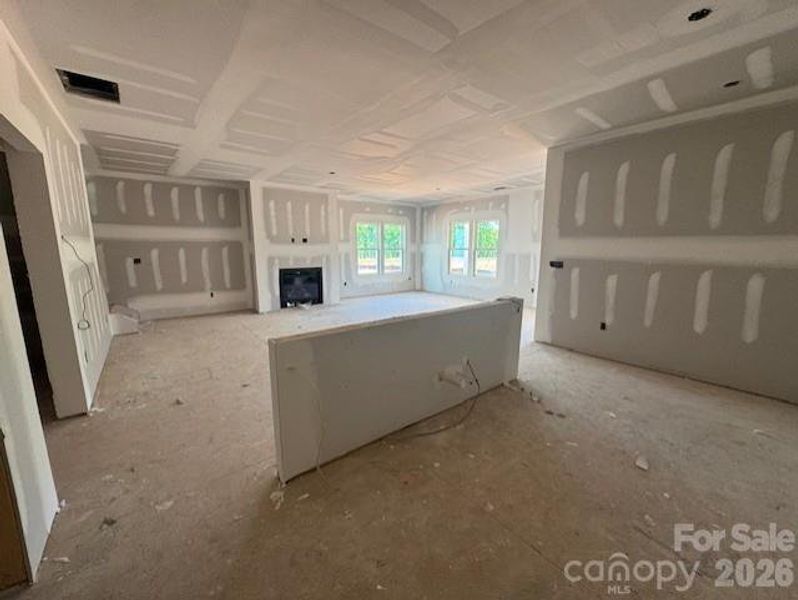Kitchen into Great Room
