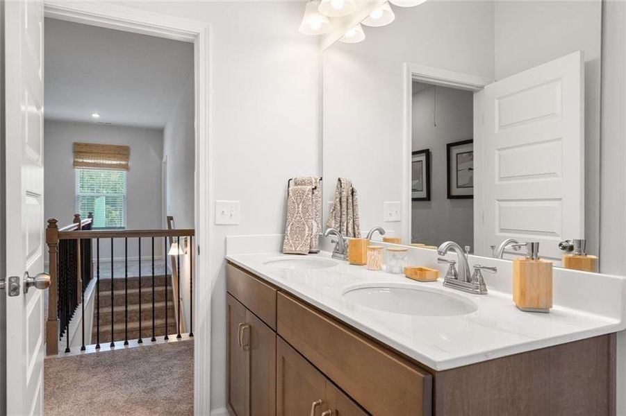 Furnished interior view inside a new home in Garrett Preserve, Douglasville (Image 11).