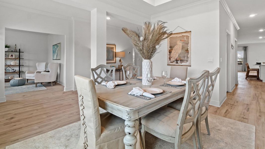 Representative furnished interior of a home built from the McKenzie by D.R. Horton in Holley Grove at Peach Creek - Waterfront Homes, Santa Rosa Beach (Image 5).