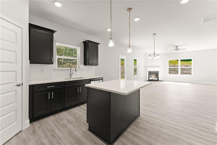 Furnished interior view inside a new home in Habersham Meadows, Demorest (Image 10).