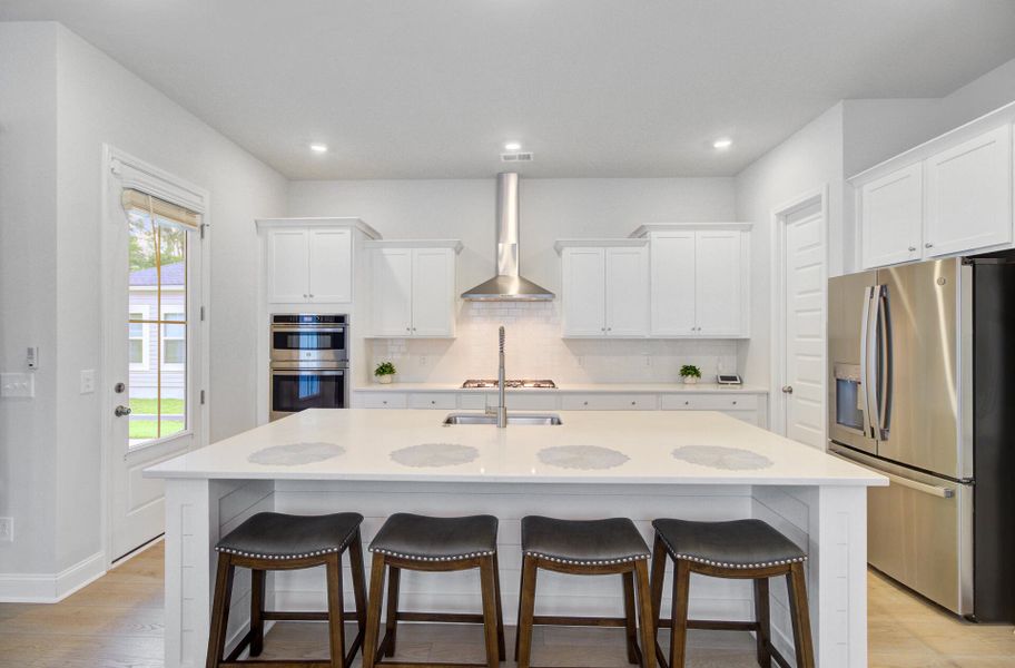Furnished interior view inside a new home in Limehouse Village: Row Collection, Summerville (Image 34).
