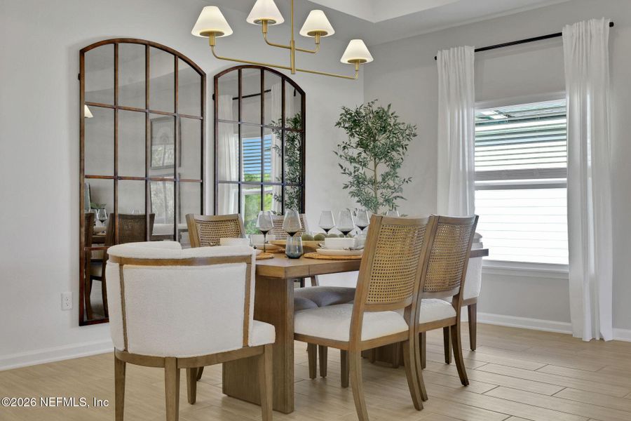 Furnished interior view inside a new home in Seminole Trace, Palm Coast (Image 8). Furnished interior view inside a new home in Seminole Trace, Palm Coast (Image 8).