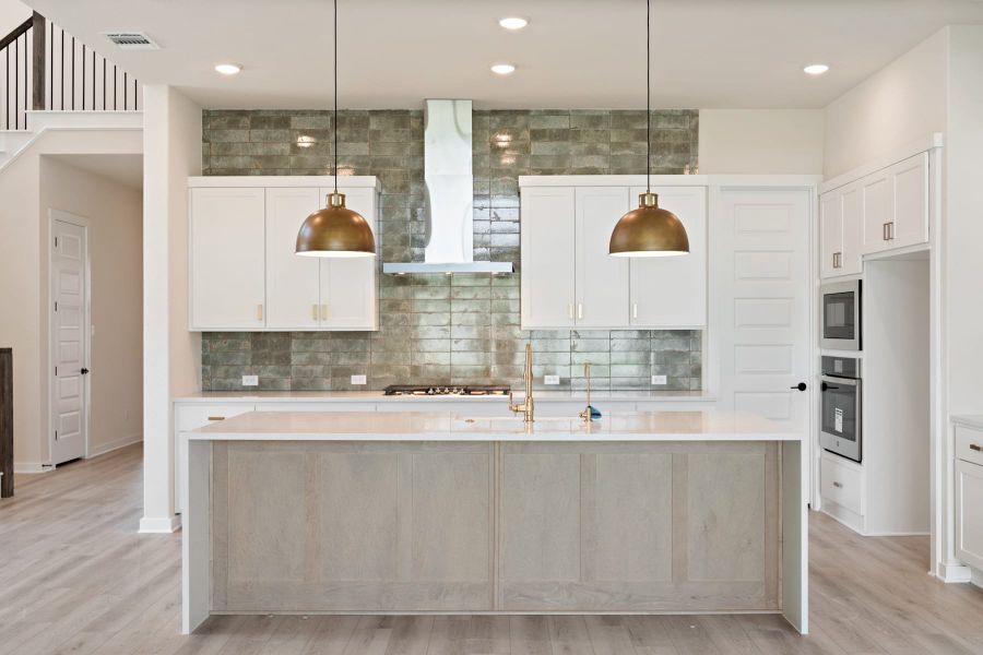 Furnished interior view inside a new home in Wolf Ranch, Georgetown (Image 13).