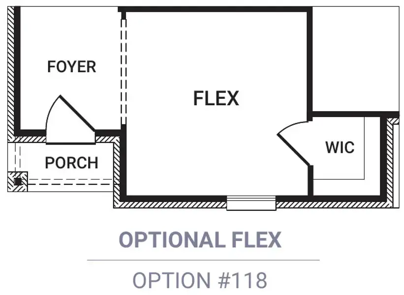 Flex (eliminates Bedroom 3)
