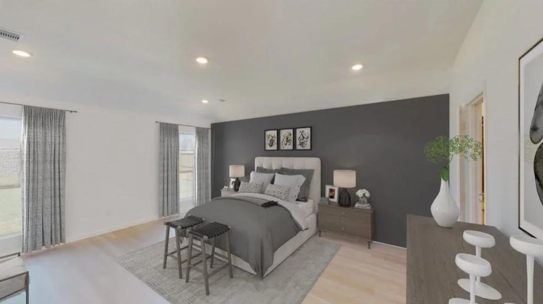 Furnished interior view inside a new home in Samara, League City (Image 13).