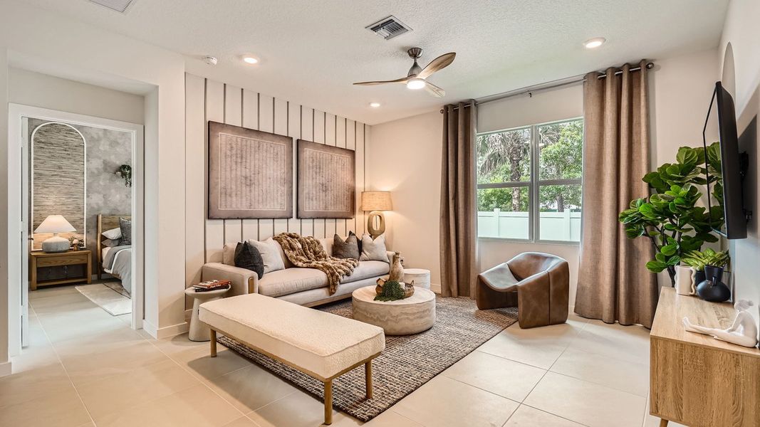 Representative furnished interior of a home built from the Cali by D.R. Horton in Sandpiper Square, Stuart (Image 6).