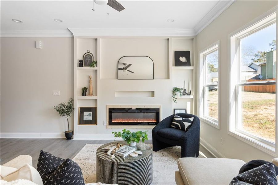 Furnished interior view inside a new home in , Atlanta (Image 17).
