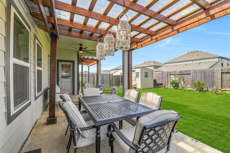 Exterior details and patio area of a home in Magnolia Springs, Montgomery (Image 22).
