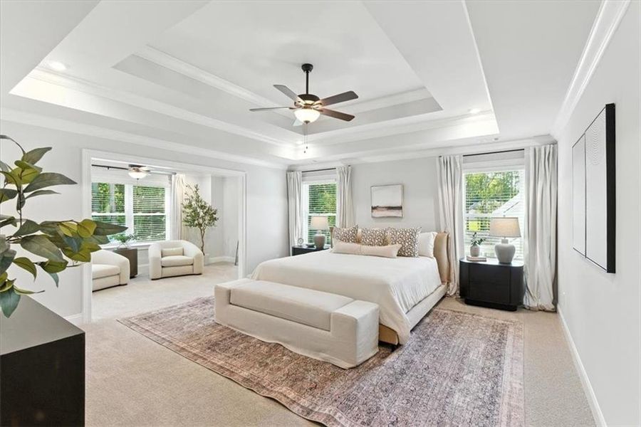 Furnished interior view inside a new home in Ford Landing, Acworth (Image 4).