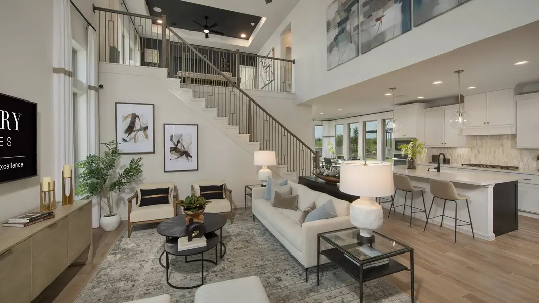 Furnished interior view inside a new home in The Woodlands Hills, Willis (Image 5).