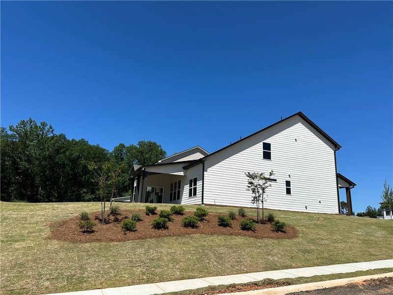 Front exterior of a new home in Summerlin, Winder, GA, highlighting curb appeal (Image 30).