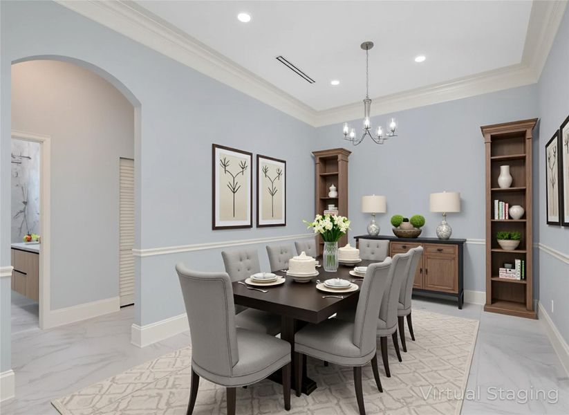 Furnished interior view inside a new home in , The Acreage (Image 6).