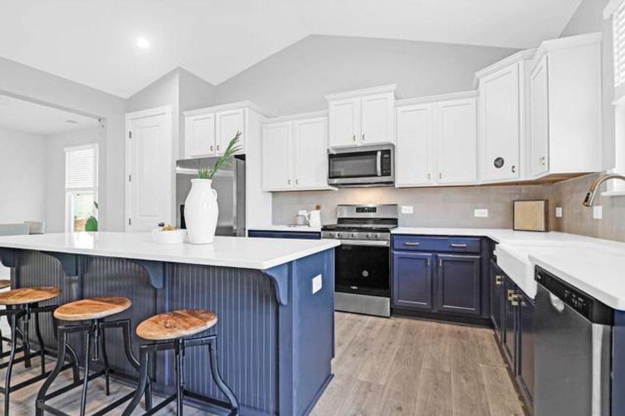 Representative furnished interior of a home built from the Milo P by True Homes in Homecoming, Ravenel (Image 4).