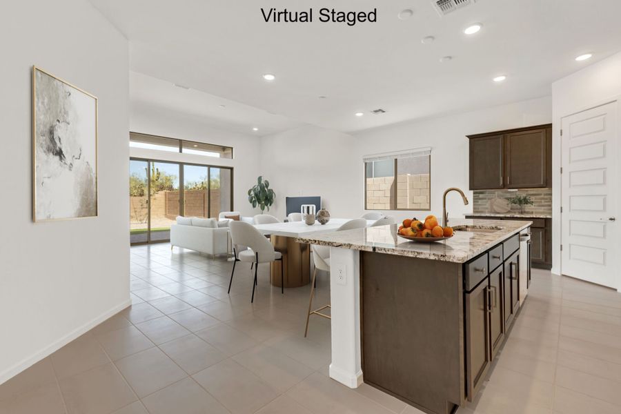 Furnished interior view inside a new home in Saguaro Reserve II, Marana (Image 6).
