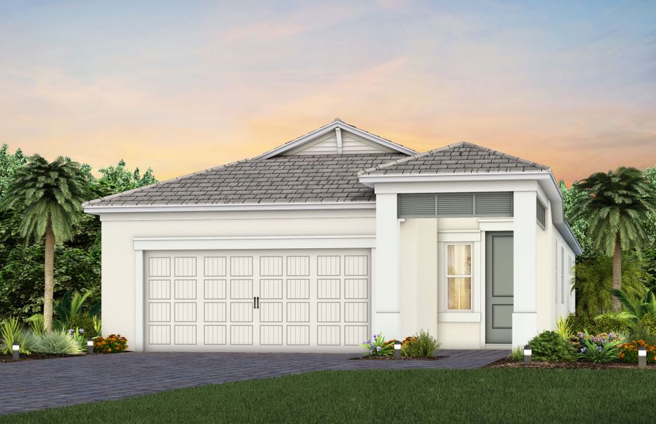 Representative exterior photo of a completed home built from the Hallmark by Pulte Homes in SeaFlower, Bradenton, FL (Image 23). Representative exterior photo of a completed home built from the Hallmark by Pulte Homes in SeaFlower, Bradenton, FL (Image 23).