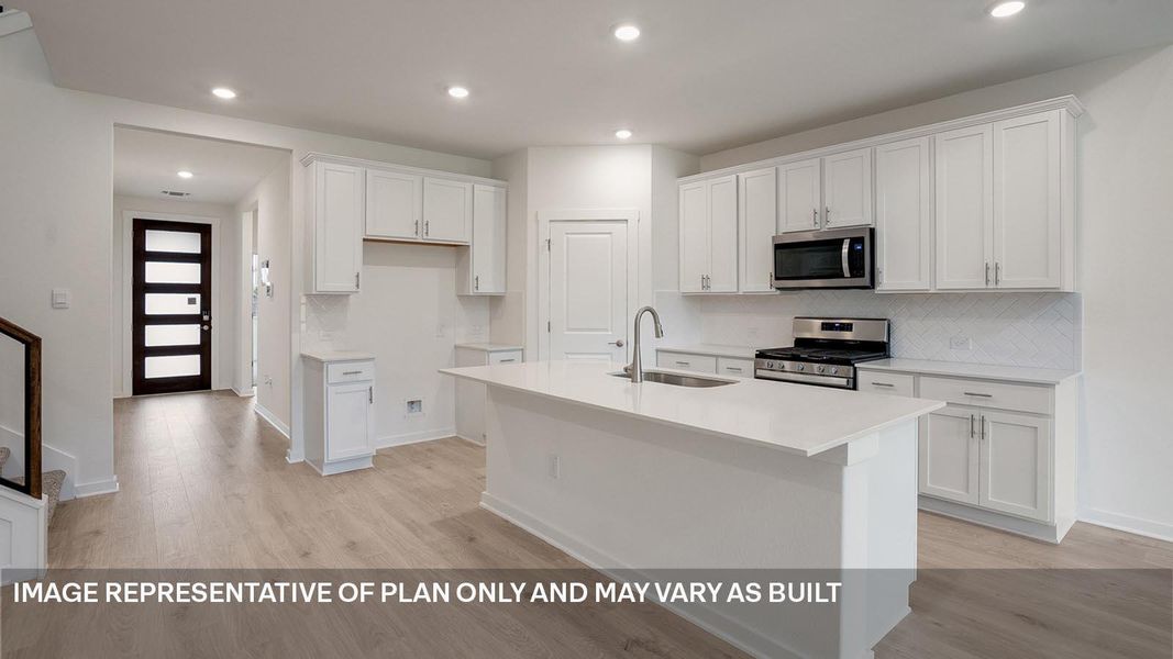 Furnished interior view inside a new home in Rosenbusch Ranch, Leander (Image 9).