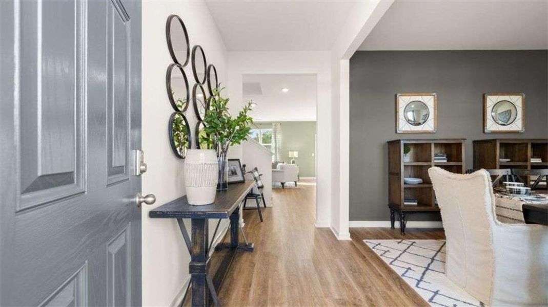 Furnished interior view inside a new home in Poplar Preserve, Newnan (Image 9).