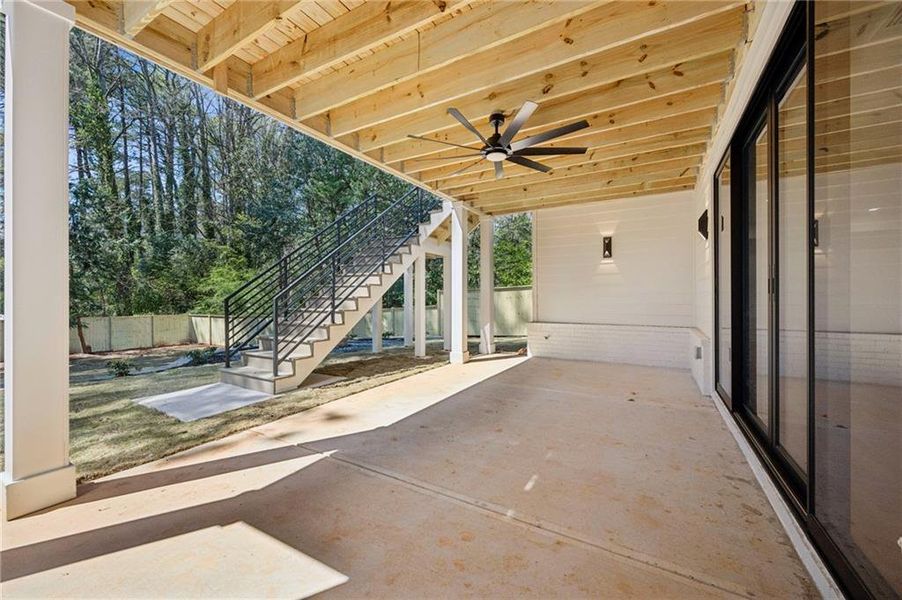 Exterior details and patio area of a home in , Atlanta (Image 29).