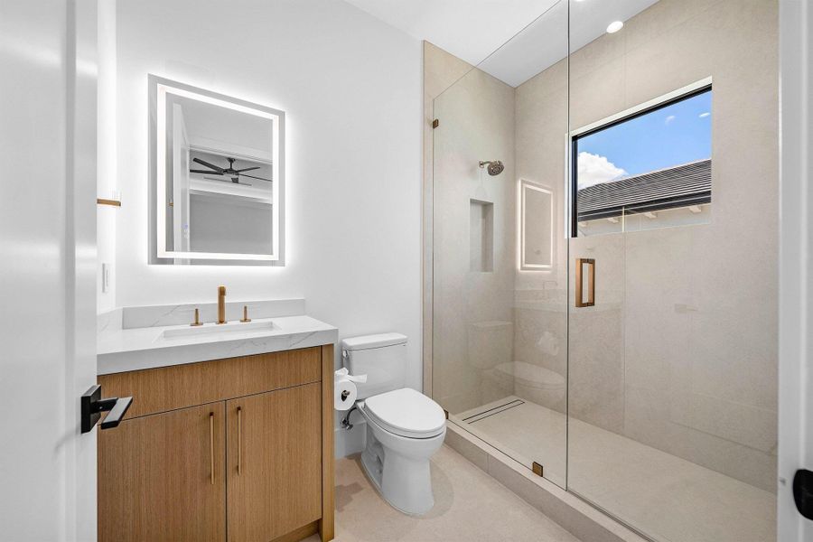 Furnished interior view inside a new home in , Jupiter (Image 32).