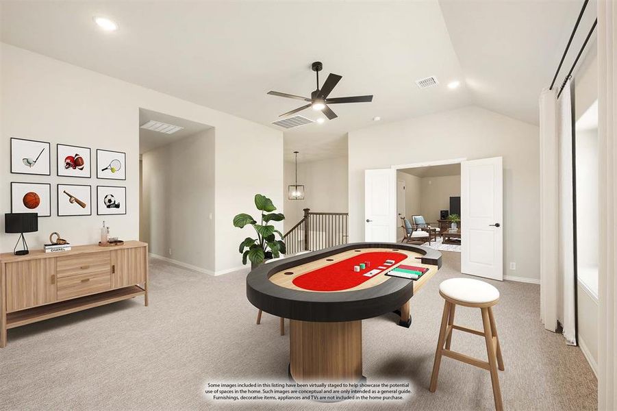 Furnished interior view inside a new home in Timberbrook 3B-4A, Justin (Image 15).