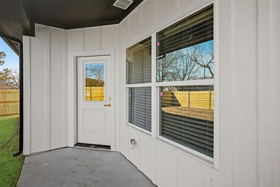 Exterior details and patio area of a home in , Granbury (Image 27).