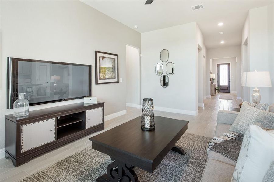 Furnished interior view inside a new home in Legacy Ranch Classic 55, Melissa (Image 27).